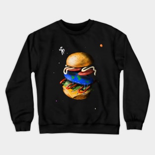 Flat Earth Burger Crewneck Sweatshirt